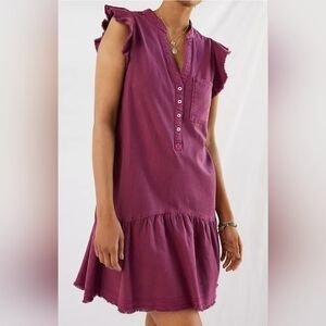 Anthropologie Pilcro Flounced Tunic Dress - Size L